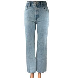 Abercrombie & Fitch 90's Relaxed Blue High Rise Flared Bootcut Denim Jeans Sz 0